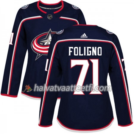 Naisten NHL Columbus Blue Jackets Pelipaita Nick Foligno 71 Adidas 2017-2018 MarineSininen Authentic Naisten NHL Columbus Blue Jackets Pelipaita Nick Foligno 71 Adidas 2017-2018 MarineSininen Authentic